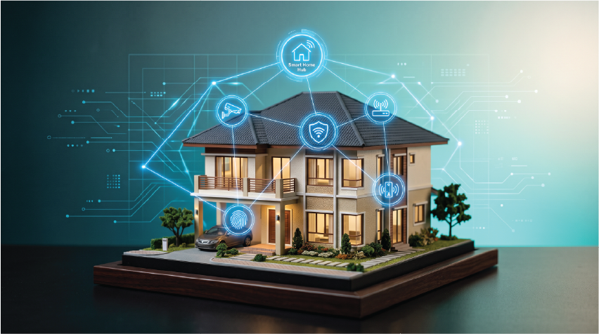 Smart home with IoT sensors